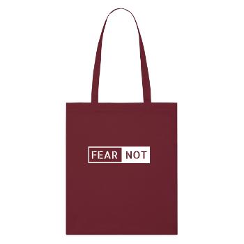 ne crains pas dans la barre - Tote bag bio Stanley/Stella - bordeaux - Devant