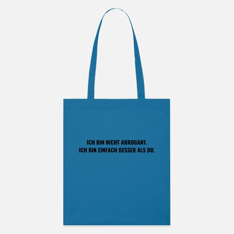 arrogant, fier, courageux, honnête, libre, patron - Tote bag bio Stanley/Stella - bleu royal