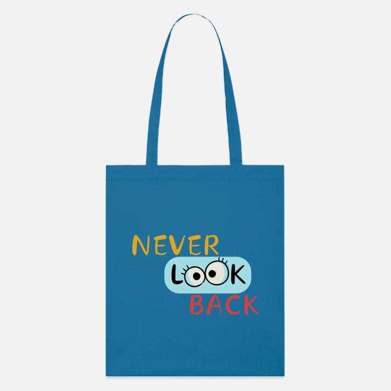 Never Look Back - Stanley/Stella Organic Tote Bag - royal blue