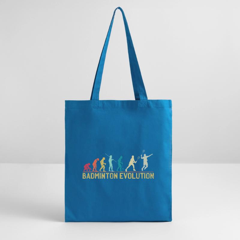 Badminton Evolution Timeline Design Stanley/Stella Organic Tote Bag