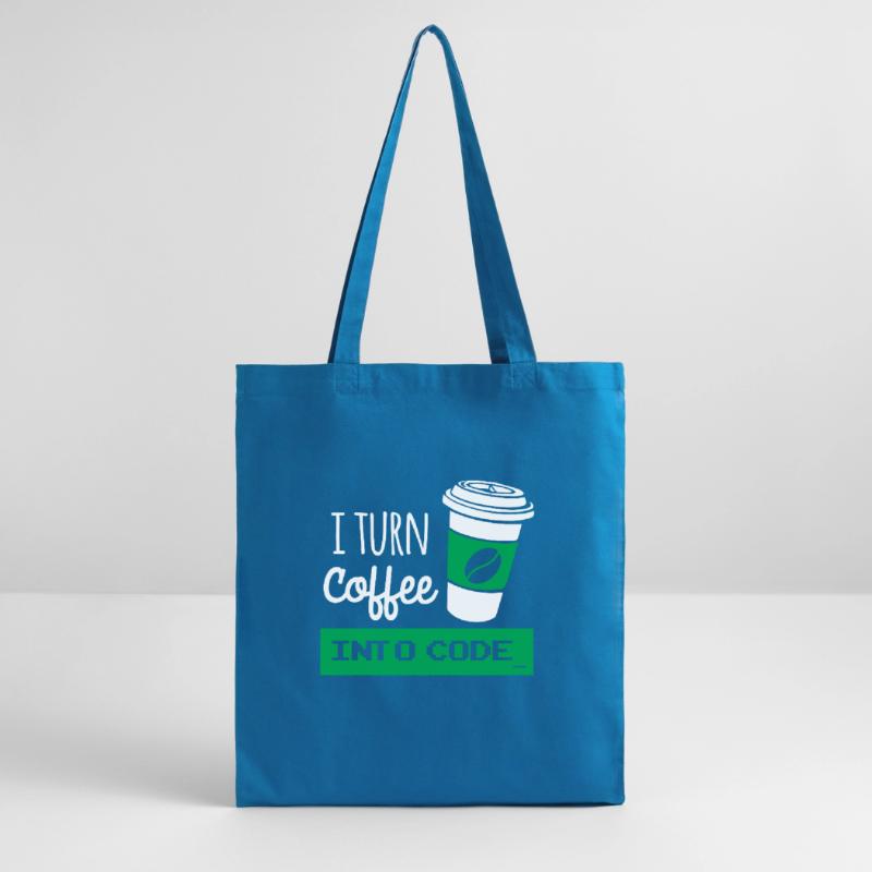 I turn coffee into code developer Tote bag bio Stanley/Stella