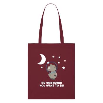 Koala - Koalas - Koala T-Shirt - Be You - Stanley/Stella Bio-Stoffbeutel - Burgunderrot - Vorne