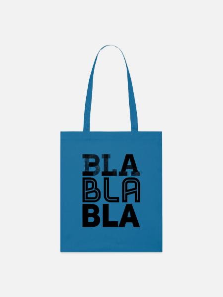 bla bla bla - Stanley/Stella Bio-Stoffbeutel - Königsblau