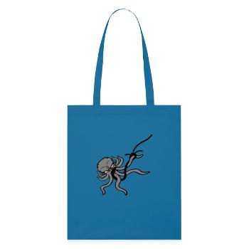 Oktopus Angelhaken Angler Am Haken Kampf Gefangen - Stanley/Stella Bio-Stoffbeutel - Königsblau - Vorne