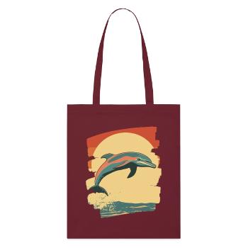 Dauphin - Tote bag bio Stanley/Stella - bordeaux - Devant