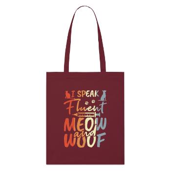 Vet Joke - Stanley/Stella Organic Tote Bag - burgundy - Front