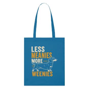 Weniger Gemein Mehr Weenies - Stanley/Stella Bio-Stoffbeutel - Königsblau - Vorne