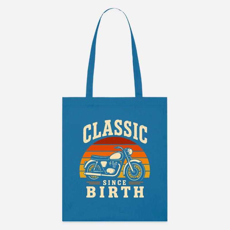Design classique depuis la naissance de la moto - Tote bag bio Stanley/Stella - bleu royal