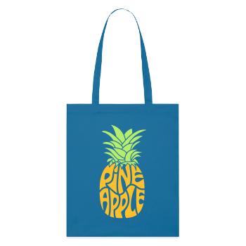 Ananas - Stanley/Stella Bio-Stoffbeutel - Königsblau - Vorne