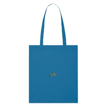 Schriftzug Sunny Vibes bestickt - Stanley/Stella Bio-Stoffbeutel - Königsblau - Vorne