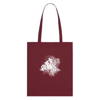 Motard tout-terrain Style de conduite tout-terrain en plein air - Tote bag bio Stanley/Stella - bordeaux - Dos