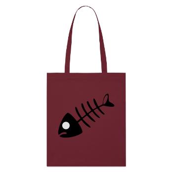 arête de poisson - Tote bag bio Stanley/Stella - bordeaux - Devant