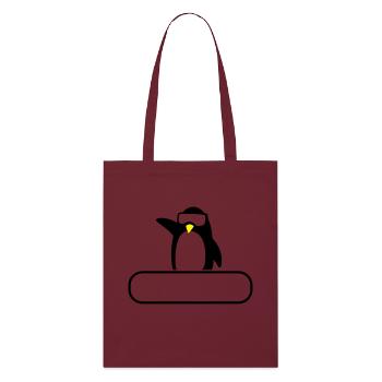 Moniteur de ski - Tote bag bio Stanley/Stella - bordeaux - Devant