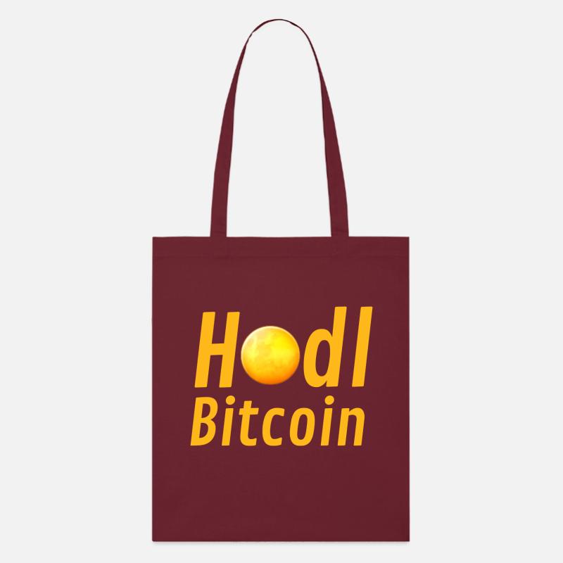 Hodl Bitcoin - Stanley/Stella Bio-Stoffbeutel - Burgunderrot