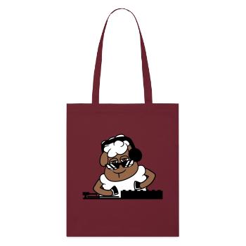 Cool DJ Sheep Sheep Mixer Musique de fête - Tote bag bio Stanley/Stella - bordeaux - Devant