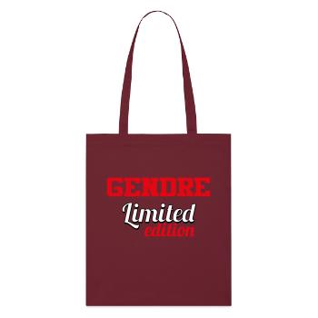 GENDRE LIMITED EDITION - Stanley/Stella Bio-Stoffbeutel - Burgunderrot - Vorne