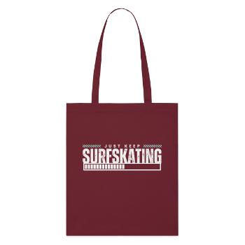 Continuez à surfer - Tote bag bio Stanley/Stella - bordeaux - Devant