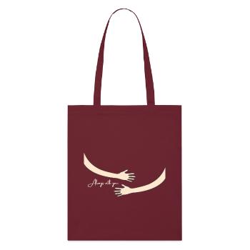 Always with you - Stanley/Stella Bio-Stoffbeutel - Burgunderrot - Vorne