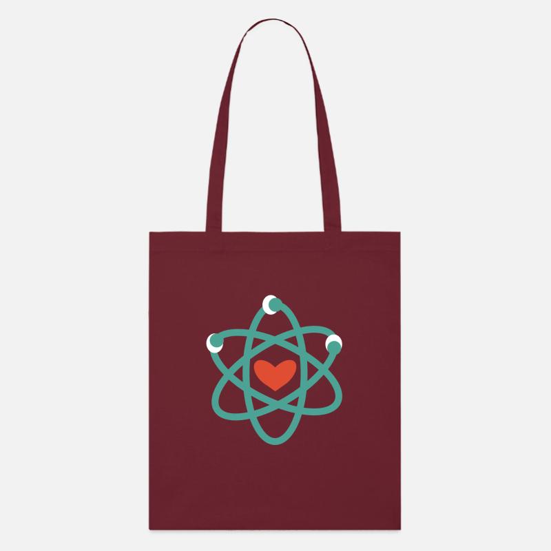 We love science! - Stanley/Stella Bio-Stoffbeutel - Burgunderrot