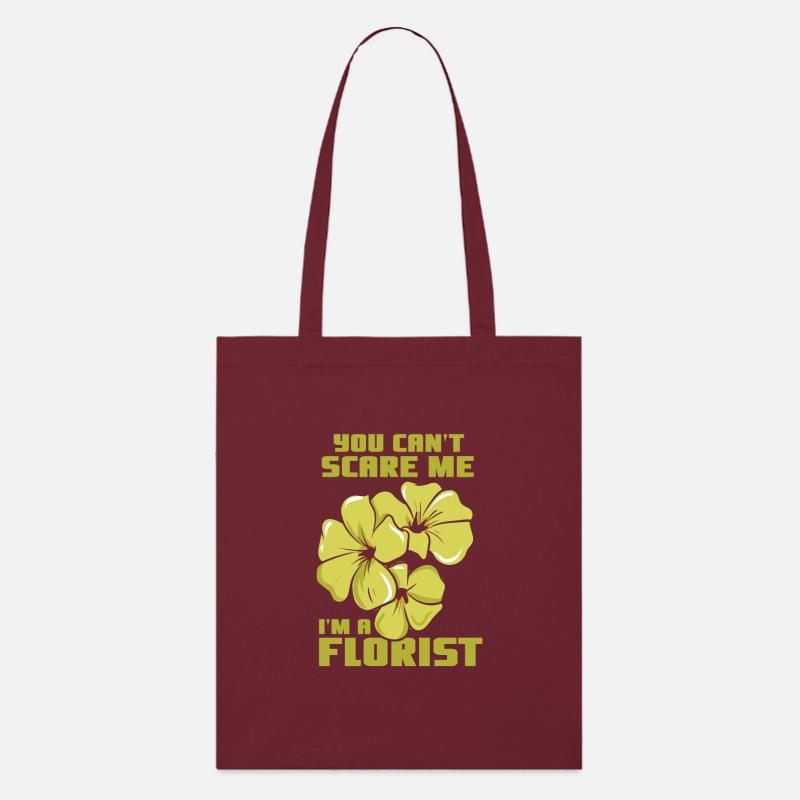 Florist Floristin Beruf - Stanley/Stella Bio-Stoffbeutel - Burgunderrot