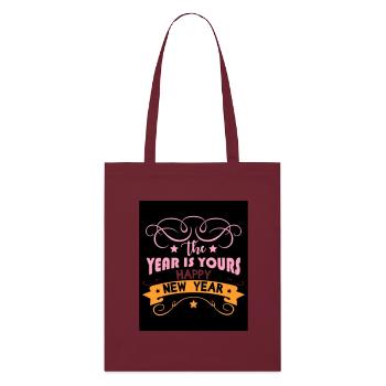 Nouvel An 9 - Tote bag bio Stanley/Stella - bordeaux - Devant