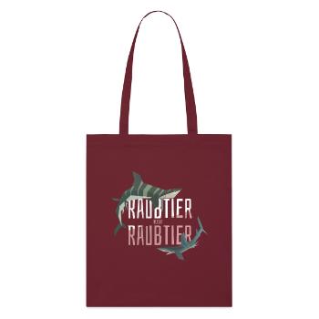 Predator remains predator - Stanley/Stella Organic Tote Bag - burgundy - Front