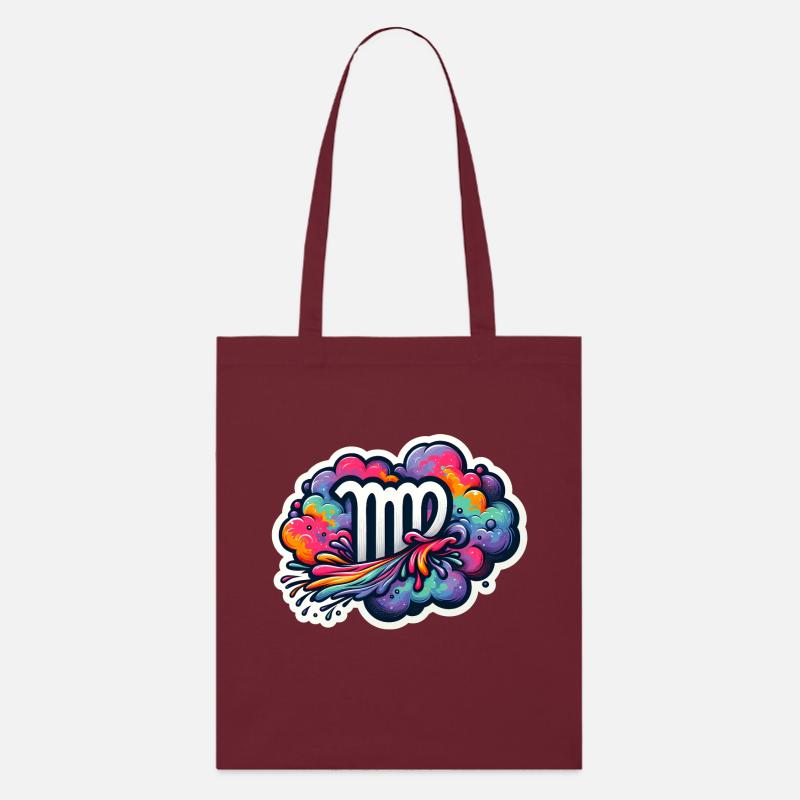 Couleur du zodiaque : Vierge - Tote bag bio Stanley/Stella - bordeaux