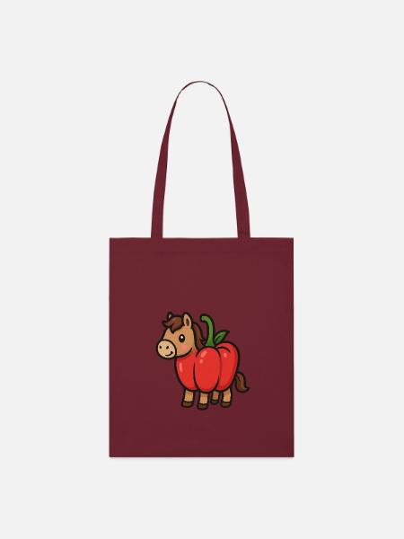 Frange au poivre - Tote bag bio Stanley/Stella - bordeaux