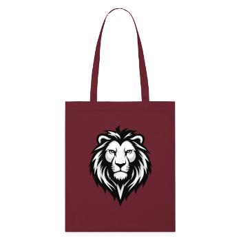 Chechen Leon - Stanley/Stella Organic Tote Bag - burgundy - Front