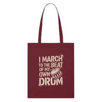 Votre propre rythme musical - Tote bag bio Stanley/Stella - bordeaux - Devant