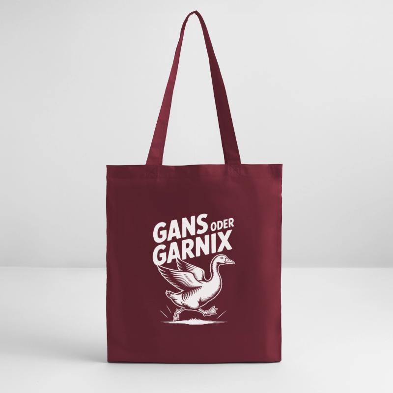 Gans oder garnix Gans und lustiger Spruch Stanley/Stella Bio-Stoffbeutel