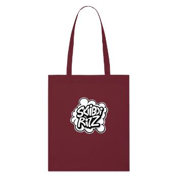Skibidi Ritz Logo – Gen Alpha Slang inspiriert - Stanley/Stella Bio-Stoffbeutel - Burgunderrot - Vorne