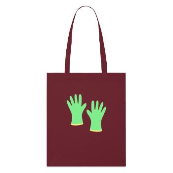 Gants de jardinage - Tote bag bio Stanley/Stella - bordeaux - Devant