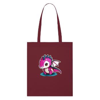Dragon Pink - Stanley/Stella Organic Tote Bag - burgundy - Front