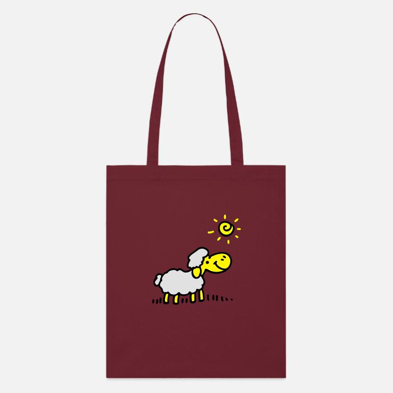 Sheep Sun 3 - Stanley/Stella Organic Tote Bag - burgundy