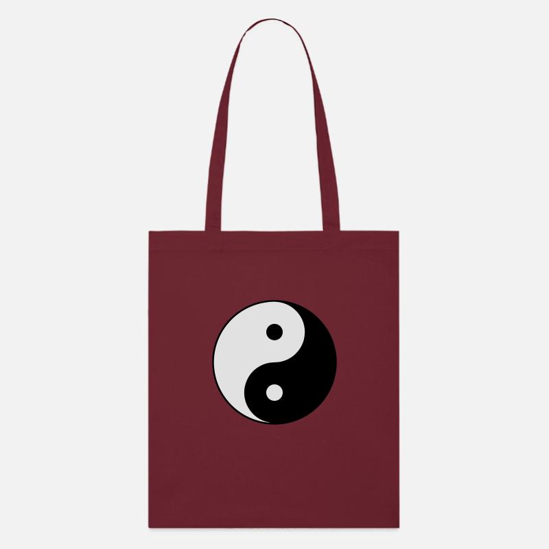Die Ying Yang Balance - Stanley/Stella Bio-Stoffbeutel - Burgunderrot