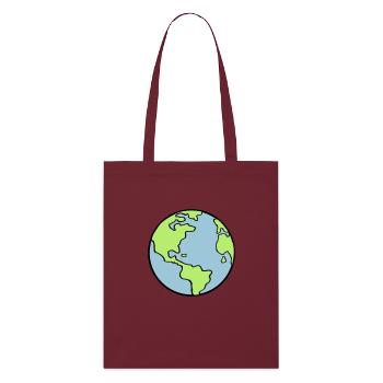 erde_002 - Stanley/Stella Organic Tote Bag - burgundy - Front