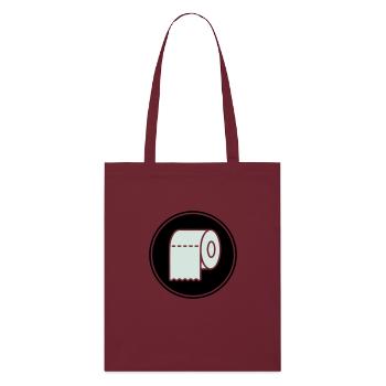 Papier toilette Icône de papier toilette - Tote bag bio Stanley/Stella - bordeaux - Devant