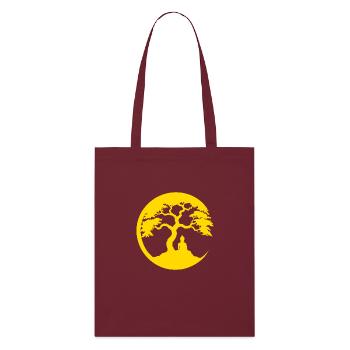 Bouddha, Cercle Zen - Tote bag bio Stanley/Stella - bordeaux - Devant