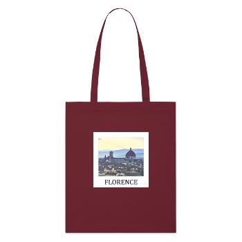 Florence - Tote bag bio Stanley/Stella - bordeaux - Devant