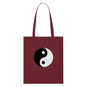 Ying et Yang - Tote bag bio Stanley/Stella - bordeaux - Devant