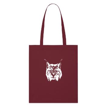 Luchs - Stanley/Stella Bio-Stoffbeutel - Burgunderrot - Vorne