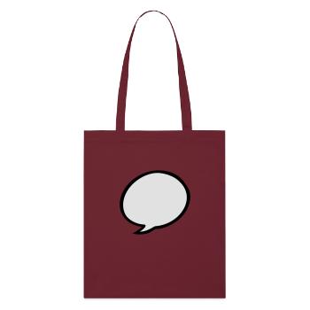 speech bubble - Stanley/Stella Organic Tote Bag - burgundy - Front