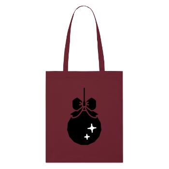 Boule décorative de Noël - Tote bag bio Stanley/Stella - bordeaux - Devant