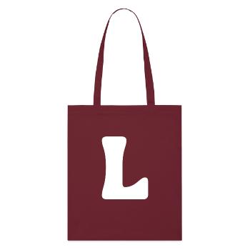 L - Stanley/Stella Organic Tote Bag - burgundy - Front