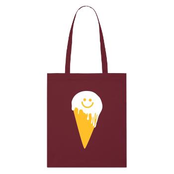 happy ice cream - Tote bag bio Stanley/Stella - bordeaux - Devant