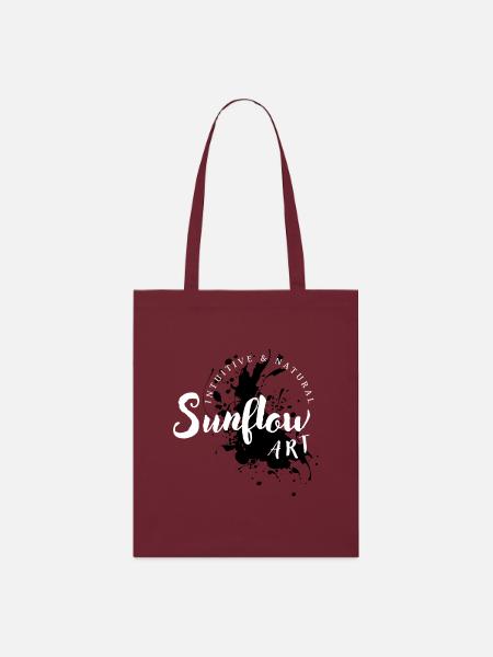 Sunflow Art Logo - Stanley/Stella Bio-Stoffbeutel - Burgunderrot