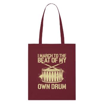 Fier de son propre rythme - Tote bag bio Stanley/Stella - bordeaux - Devant