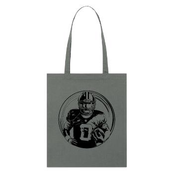 Homme de football américain - Tote bag bio Stanley/Stella - charbon - Devant