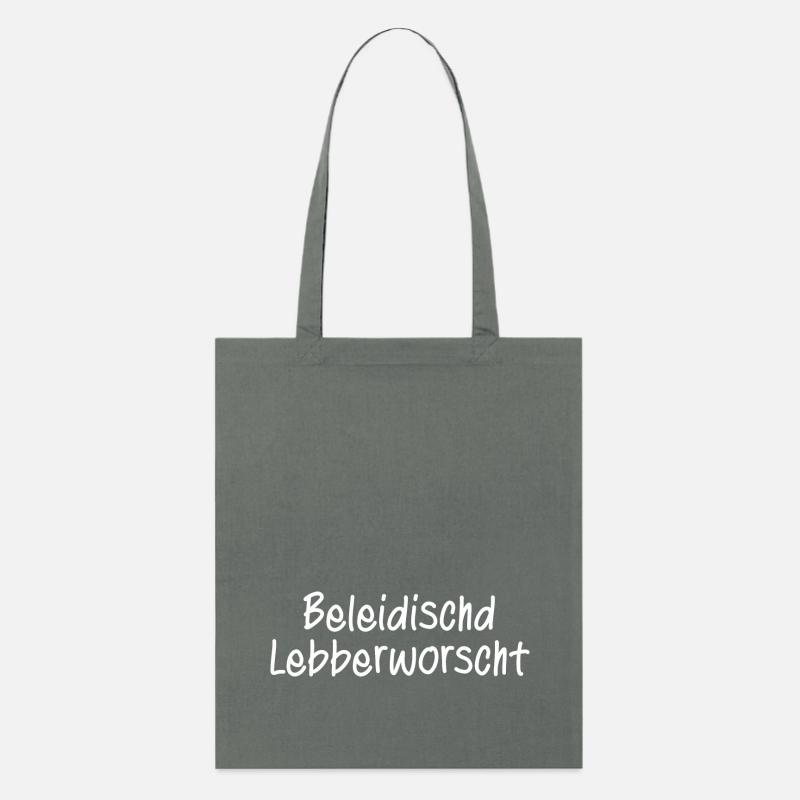 Beleidigte Leberwurst / Hessisch / Hessen/Dialekt - Stanley/Stella Bio-Stoffbeutel - Anthrazit